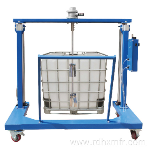 IBC ton barrel cart type pneumatic lift mixer